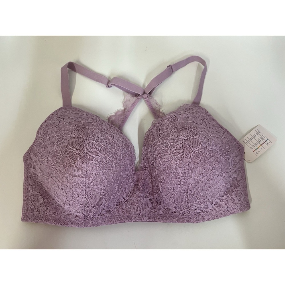 Auden Lightly Lined Purple Bralette Women's Size L